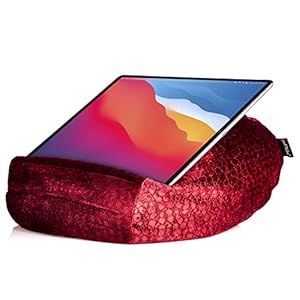 padRelax® Velvet Tablet Kissen bis 13 Zoll, Made in Germany, für Bett, Sofa, Tisch und kompatibel Tablet, eReader, Buch