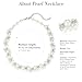 Beaded Pearl Necklace - Elegant Pearl Choker Necklaces for Women Fashion Jewelry Birthday Gift for Mom(White)