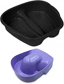 Kit com 1 Bacia para Pés Pedicure e 1 Tigela Anatômica para Mãos Manicure