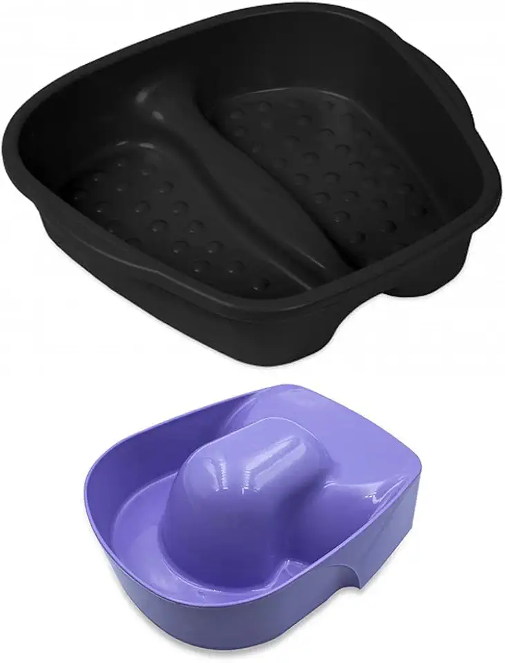 Kit com 1 Bacia para Pés Pedicure e 1 Tigela Anatômica para Mãos Manicure