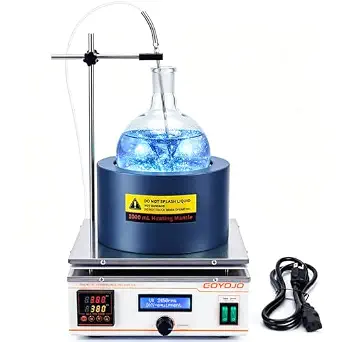 GOYOJO 1000ml Heating Mantle with Magnetic Stirrer, 330W