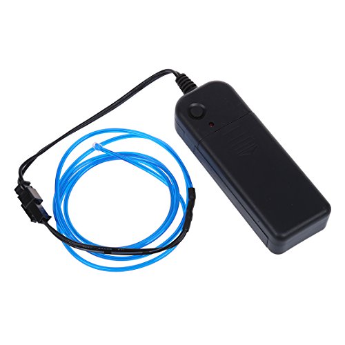 SODIAL (R) Blu flessibile di EL Wire Neon Luce 1M