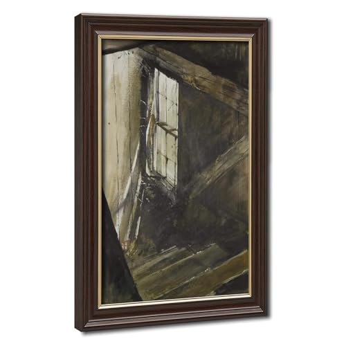 Toile Andrew Wyeth fenêtre d'escalier pour mur vide de bureau