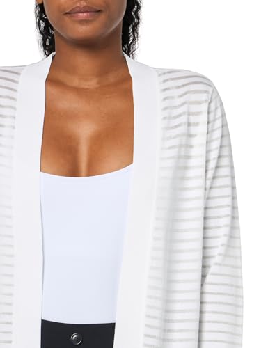 Image of Anne Klein Women's Sheer Stripe Cardigan