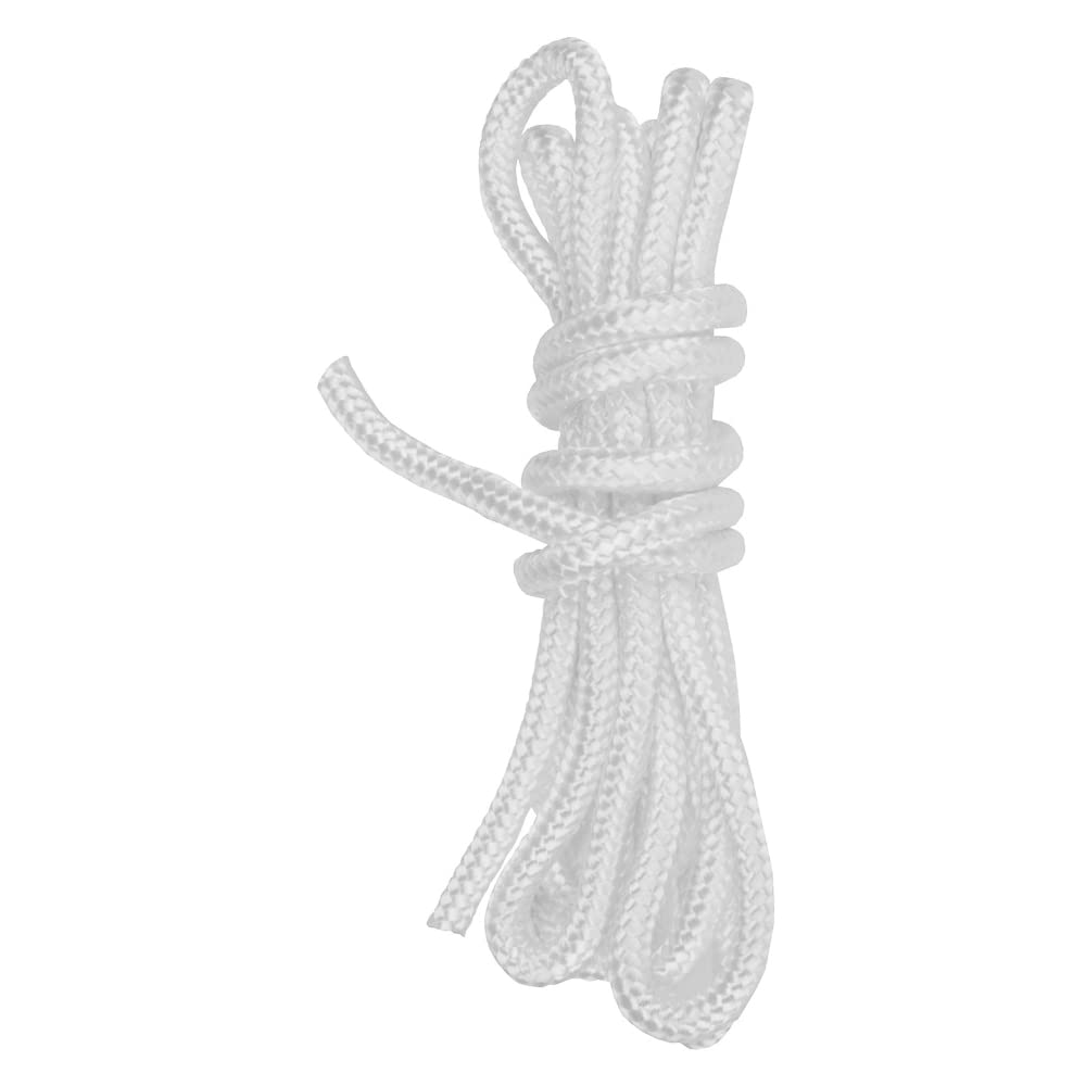 3 mm Pull Cord for Lawnmower, 10 metres / 32.5 ft Long Lawn Mower Replacement Pull Cord for Recoil Starter, Compatible with Husqvarna Craftsman Chainsaw Rope Replacement, Lawn Mower Trimmer (White)