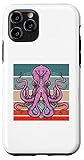 Installation facile Coque pour iPhone 11 Pro Tentacules de poulpe chakras vie marine aquatique spirituel