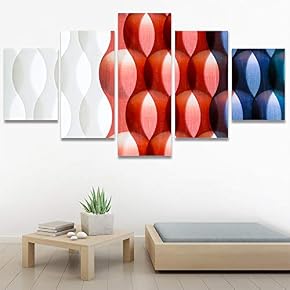 SIGNWIN 5 Panel Canvas Wall Art Modern Art...