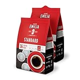 EMILIA Classic Kaffeepads 2x36 Stück – Premium Kaffee Pads – Mitteldunkle Röstung (Stärke 3,5/5) – Mild & Aromatisch – Ideal für Senseo & alle gängigen Padmaschinen