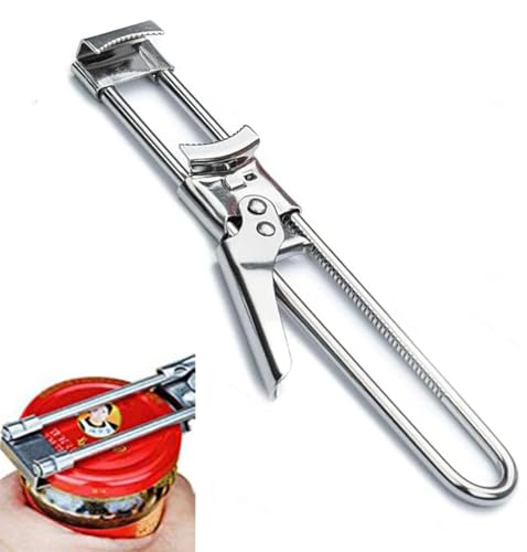 Master Jar & Bottle Opener,Adjustable Multifunctional Stainless Steel Can Opener Jar Lid Gripper,Manual,Kitchen Accessories（1PCS）