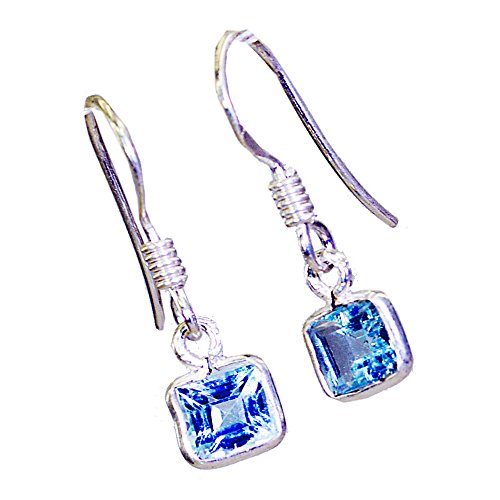 Boucles d'oreilles argent topaze bleue, votre bijou chic pour chaque jour