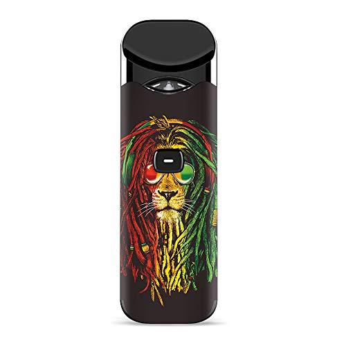 IT'S A SKIN Decal Vinyl Wrap for Smok Nord Pod System Vape Sticker Sleeve Cover/Rasta Dread Lion Irie