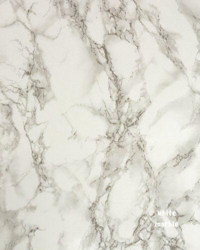 White Marble Large Bullet Grid Journal