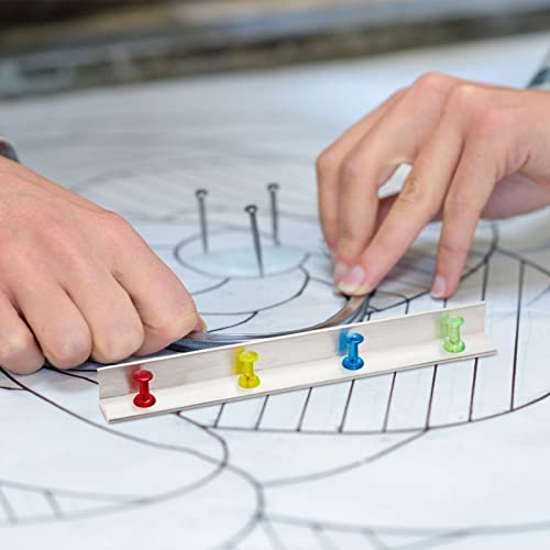 12 pcs stained glass supplies layout block system 12 inch 6 inch 3 inch for stained glass panels with 60 mix color push pins tools 3 sizes