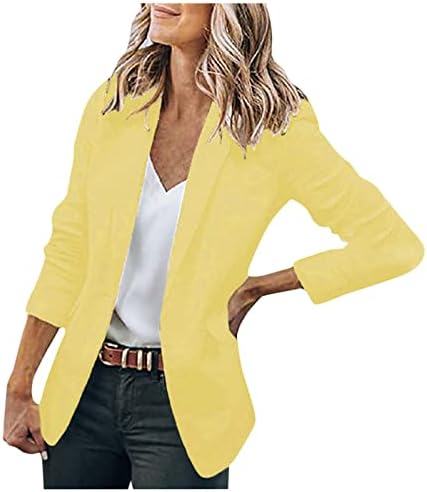 blazer amarillo mujer