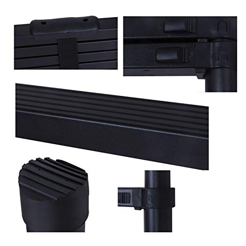 6.2m Telescopic Ladder Extendable Ladder Aluminum Ladder with Detachable Hook Non-Slip Portable Folding Ladder 150kg Max Load Black 5 6.2m Telescopic Ladder Extendable Ladder Aluminum Ladder with Detachable Hook Non-Slip Portable Folding Ladder 150kg Max Load Black - Image 5