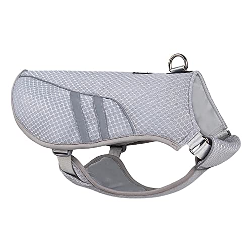 Dog Cooling Jacket Vest - Lightweight Jacket with Evaporative Cool Microfiber Technology | Pet Cooler Jacket with Reflective Adjustable Strap UV Protection Cooling Shirt for Beach, Hiking
