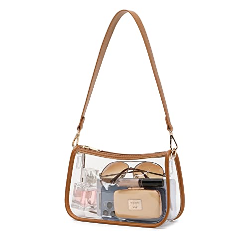 Image of Clear Purse Stadium Approved Bag Transparent Beach Handbag