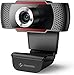 Produktbild Webcam mit Mikrofon, Full HD 1080P Webcam mit Manuellem Fokus und Automatischer Lichtkorrektur, 105° Großes Sichtfeld USB Webcam für Videoanrufe/Konferenz/Studieren, Kompatibel mit Windows/Mac/Android