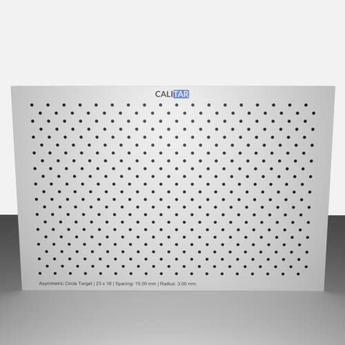Calibración de cámara sin errores usando panel de círculo asimétrico 600x400
