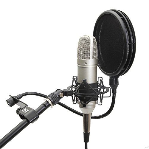 Lyxpro Mop-28 Dual Layer Microphone Pop Filter With Flexible Goozeneck For Superior Vocal Performance, Pop Shield #TOP4
