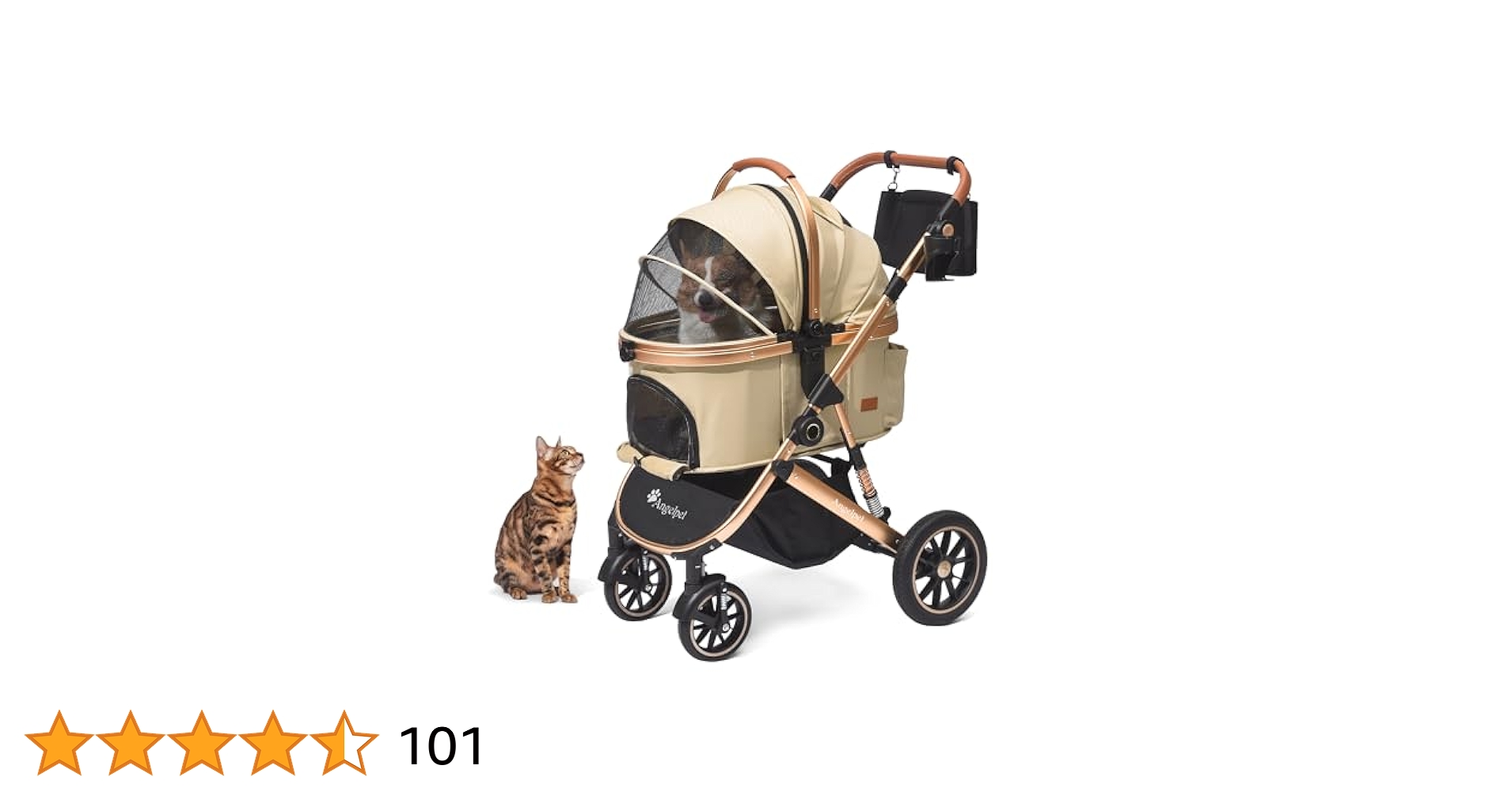 Angelpet ペットカート 分離型 犬用 バギー Amazon | Angelpet ペットカート 分離型 犬用 バギー いぬ用 4輪