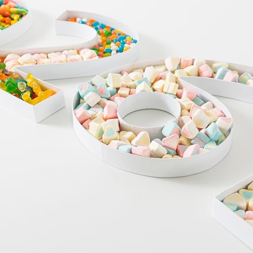 Soul & Lane 2026 Charcuterie Board Numbers, White Fillable Number Boxes for Graduation and New Year's Parties, Large Paper Mache Snack Tray Cutouts by Soul & Lane - Used condition - Image 6