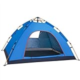 2-Person Pop-Up Tent, Foldable Camping Tent Easy Set Up Waterproof Breathable Sunscreen with Carry Storage Bag for Backpacking Hiking Beach Portable Outdoor Tent (Color : A) (A) -  Dspvbmmzx