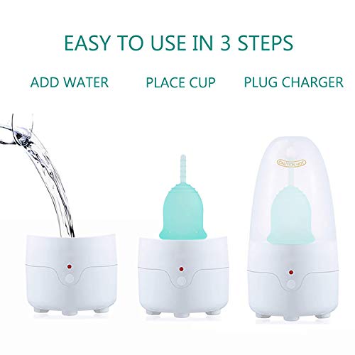 MR.A Menstrual Cup Steamer Machine for Cleaning Menstration Cups in 3 Mins – Nature Fragrance Free Menstrual Cup Wash Kit for Menstrual Disc – A Alternative Solution for Any Period Cup On Travel - Thumbnail 6