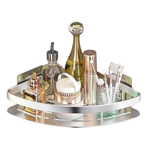Eventerde Estantería de Esquina Flotante para Pared, Estante de Esquina Flotante Triangular para Montaje en Pared, Organizador de Pared con Estructura Estable para Cocina, salón, baño y