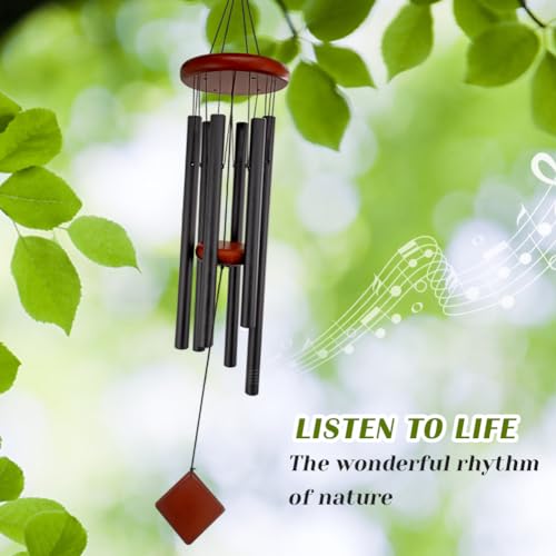 Small Wind Chimes for Outside, Wind Chimes Outdoor with 6 Tuned Tubes, Memorial WindChimes for Garden, Patio and Home - Image 4