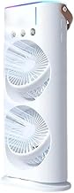 Lapras - - , Mini Desktop Cooling Fan with Double Ended Airflow and Mist Spray, Portable USB Rechargeable Table Fan for Home Office Desk, Travel Comfort