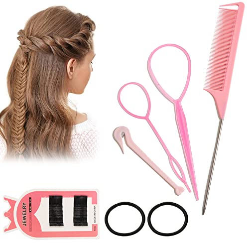 Set di Accessori per lo Styling Dei,Accessori e Strumenti di Bellezza,Set per le Trecce,Accessorio a Spirale,Capelli Strumento per Intrecciare,Kit per Intrecciare i Capelli Delle,6pcs