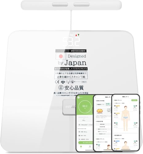 Amazon.co.jp: 体重計 AI×体組成計プレミアム-ジムレベルの44項目全身