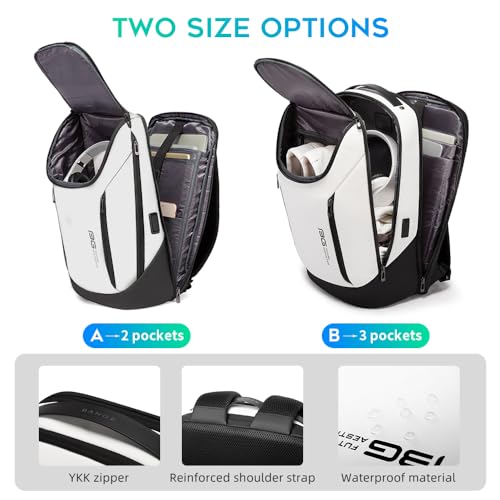 Image of BANGE Business Smart Backpack Waterproof fit 15.6 Inch Laptop Backpack with USB Charging Port,Travel Durable Backpack