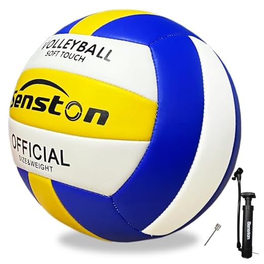 Senston Soft Volleyball - Indoor/Outdoor Volleyball Ball for Beach Play, Game,Gym,Training Official Size 5