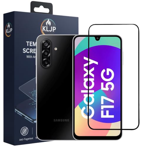 Image of Gorilla Tempered Glass For Samsung Galaxy F17 5G (Pack of 1) With Installation Kit | Edge to Edge Coverage | Black