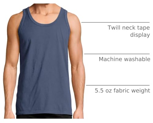 Image of Hanes Mens Originals Tri-Blend Tank Top, Lightweight Tanks for Men, Sleeveless Tank Shirt