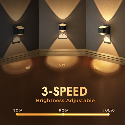 Image of Briignite Projector Night Light, Night Lights Plug into Wall, Soft White for Bedroom, Dimmable Brightness Dusk to Dawn Nightlight for Kids, Nursery, Bathroom, Home Decor, Gaming Room, 2 Pack