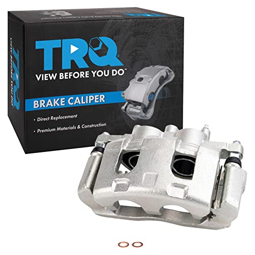 Image of TRQ Front Right Brake Caliper w /Bracket Passenger Side