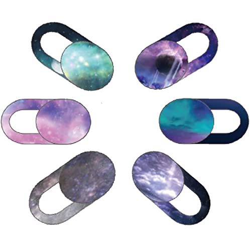 PhoenixDN 6 Pcs Cache Webcam Mince Couverture, Cache Webcam, Petit Webcam Cover, Couverture de Webcam, pour Ordinateur Portable, Smartphone, Tablette Cover