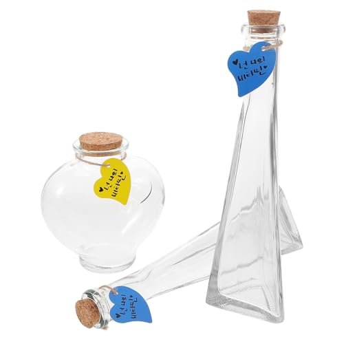 Bouteilles en verre pour conservation de sable et petits objets déco