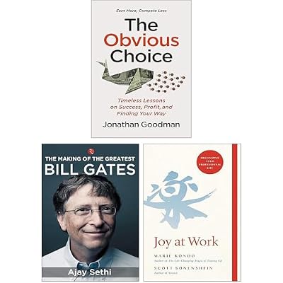 The Obvious Choice, The Making Of The Greatest Bill Gates & Joy at Work 3 Books Collection Set