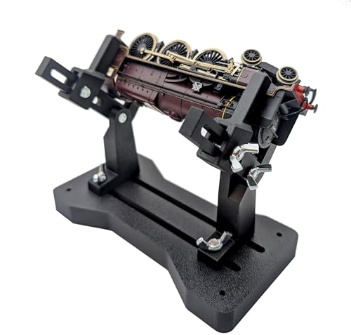 Brightstone Forge Model Train Servicing and Repair Stand. Adjustable. Gauge/Scale HO, OO, TT, N, Locomotive Maintenance Cradle (Black)