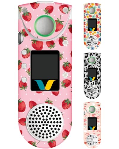 Plifal Skin Cover Compatible with Vocera B3000/B3000n - Pretty Leopard Floral Set of 4 Skin Cover Decals Compatible with Vocera B3000, Voice Badge Decoration Sticker for Nurse Nursing Medical