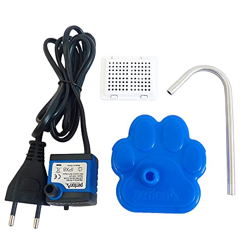 Bebedouro Gatos E Cães Tipo Fonte Água Portátil Baby Petlon Azul 220v