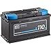 Produktbild ECTIVE AGM Batterie SC110-12V, 110Ah, wartungsfrei - Semi Cycle VRLA Versorgungsbatterie, Solarbatterie, Bootsbatterie, Starterbatterie, Aufbaubatterie, Blei Akku für Wohnmobil, Wohnwagen, Camper