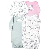 4 pack Baby Girls' Clouds Lap Shoulder Gowns