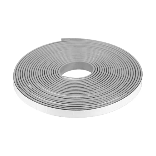 PATIKIL Rauch- Und Brandschutz-Dichtungsband 5 Meter Ausdehnbares Türdichtungsband Selbstklebendes Graphit-Gummi-Verbundmaterial Für Brandschutzfenster Und Stahltüren 10mm B x 2mm T Grau