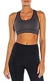 Bally Total Fitness Women's Cassia Seamless Sports Bra, Grey, Large