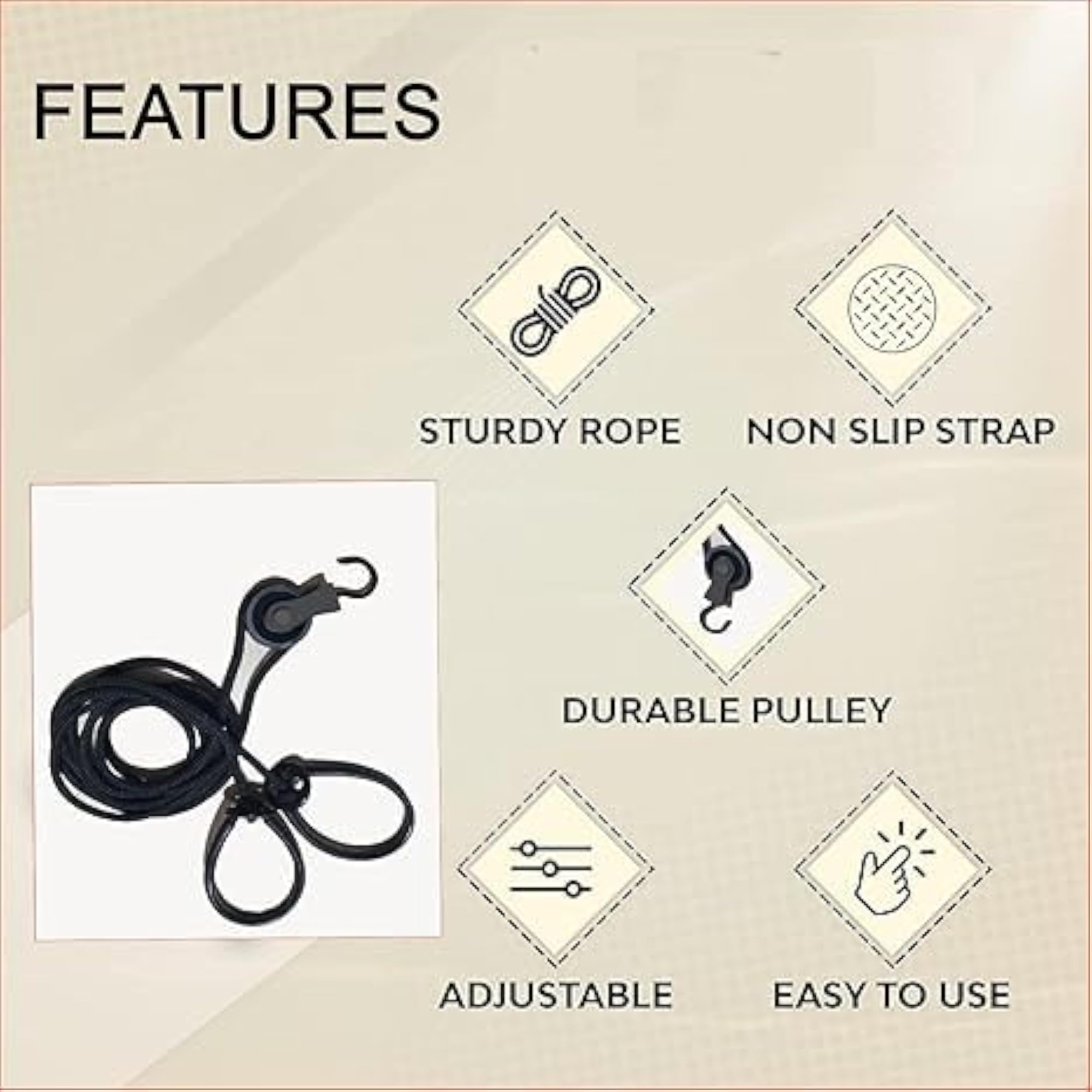Omdariya Hand Pully Shoulder Exercise Acupressure Rope